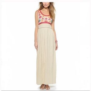 Anthropologie Christophe Sauvat Palm maxi dress. Size M